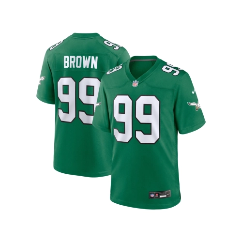 Mens Philadelphia Eagles Jerome Brown Kelly Green Alternate Game Jersey