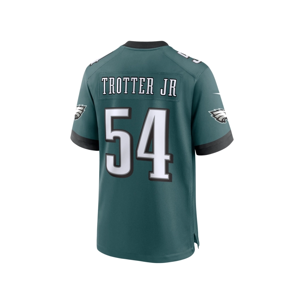 Mens Philadelphia Eagles Jeremiah Trotter Jr. Green Game Jersey