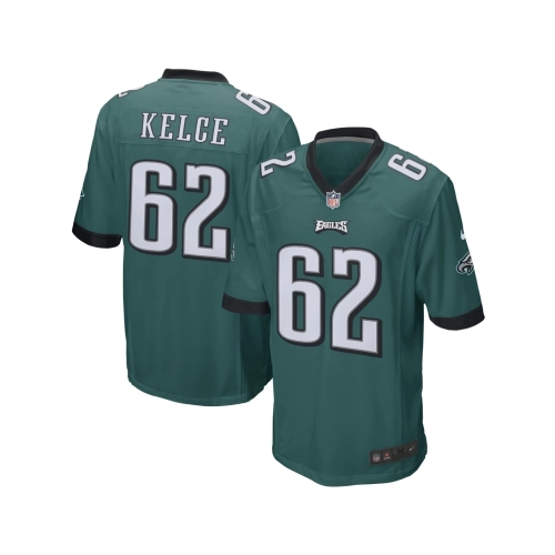 Mens Philadelphia Eagles Jason Kelce Midnight Green Game Jersey