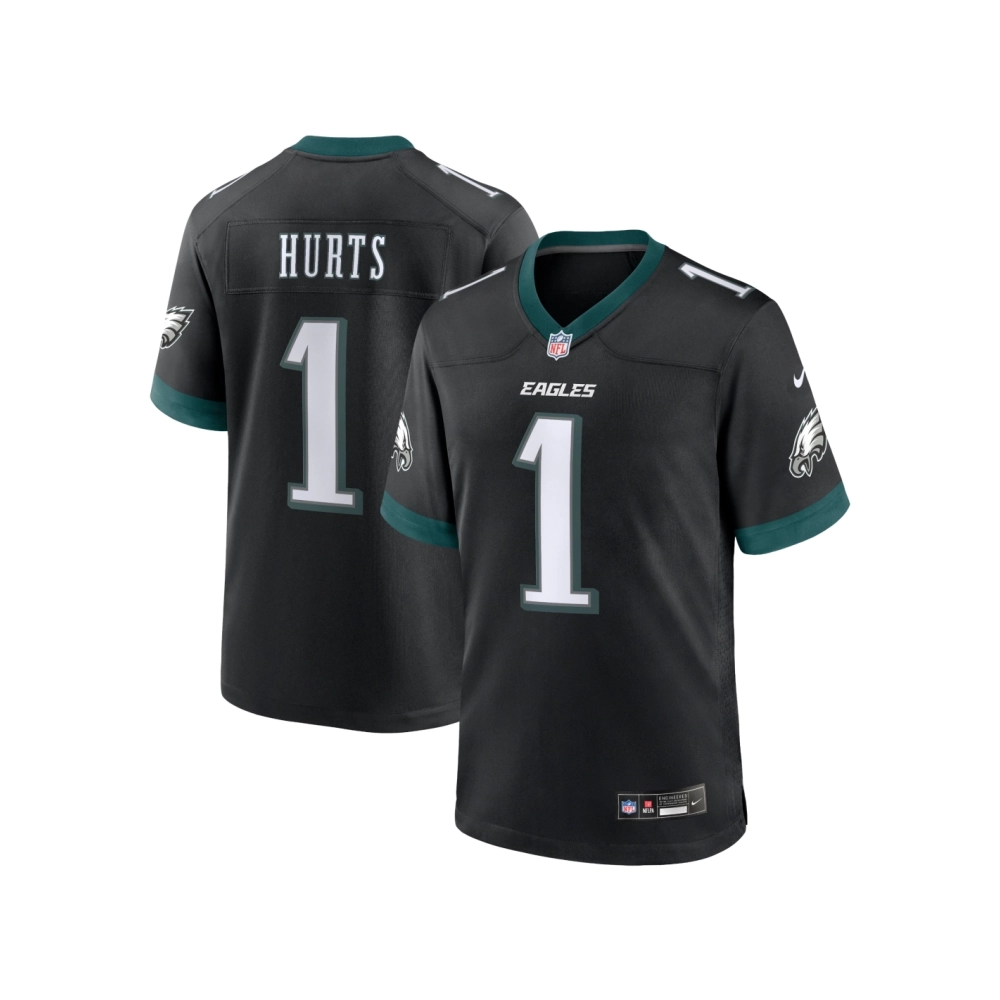 Mens Philadelphia Eagles Jalen Hurts Black Alternate Game Jersey