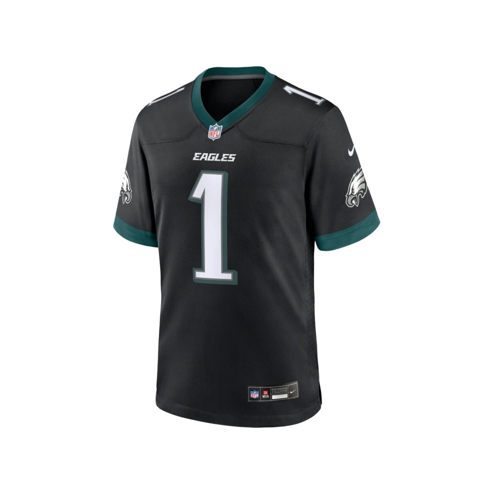 Mens Philadelphia Eagles Jalen Hurts Black Alternate Game Jersey