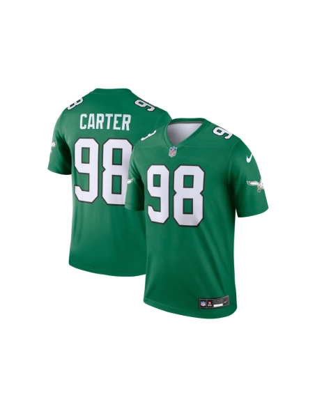 Mens Philadelphia Eagles Jalen Carter Kelly Green Alternate Legend Jersey