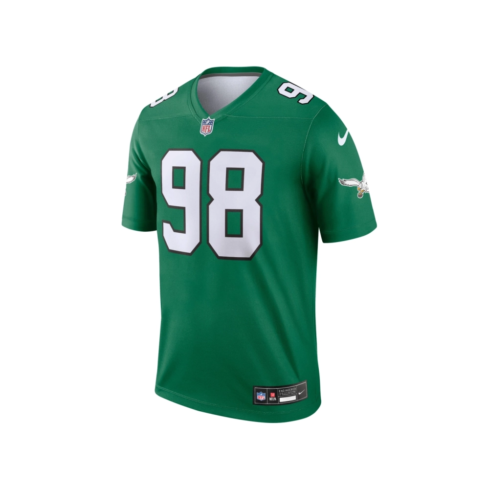 Mens Philadelphia Eagles Jalen Carter Kelly Green Alternate Legend Jersey