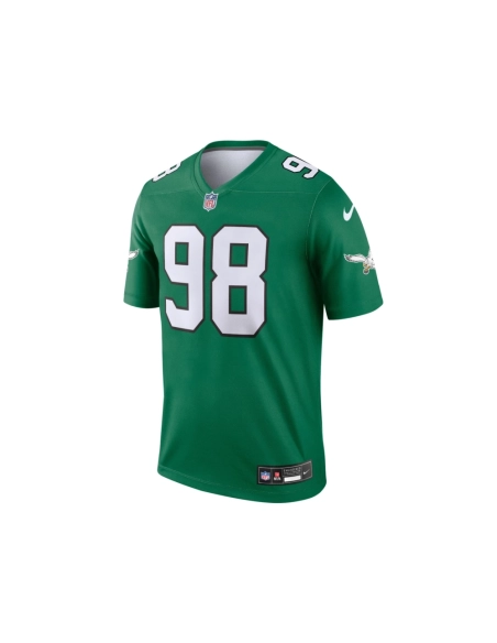 Mens Philadelphia Eagles Jalen Carter Kelly Green Alternate Legend Jersey