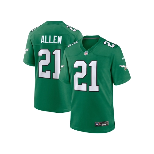Mens Philadelphia Eagles Eric Allen Kelly Green Alternate Game Jersey