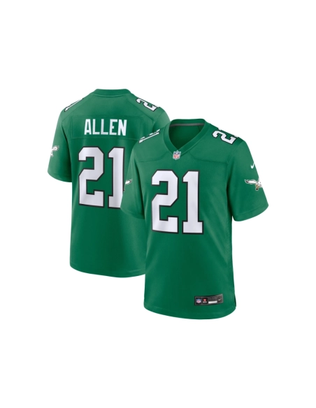 Mens Philadelphia Eagles Eric Allen Kelly Green Alternate Game Jersey