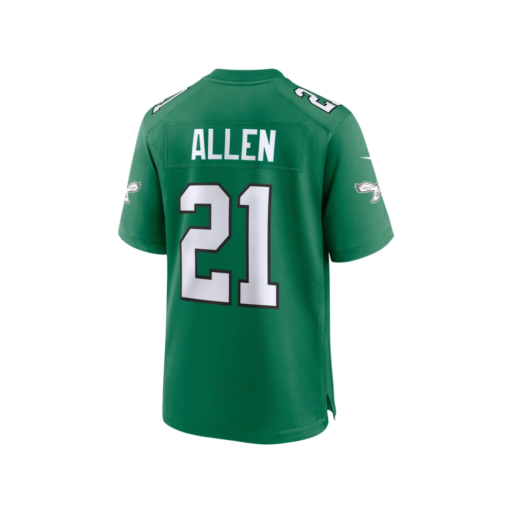 Mens Philadelphia Eagles Eric Allen Kelly Green Alternate Game Jersey