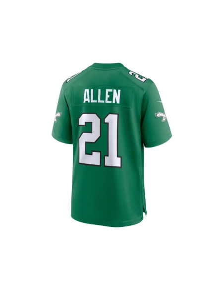 Mens Philadelphia Eagles Eric Allen Kelly Green Alternate Game Jersey