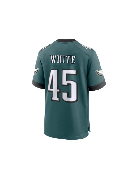 Mens Philadelphia Eagles Devin White Midnight Green Game Jersey