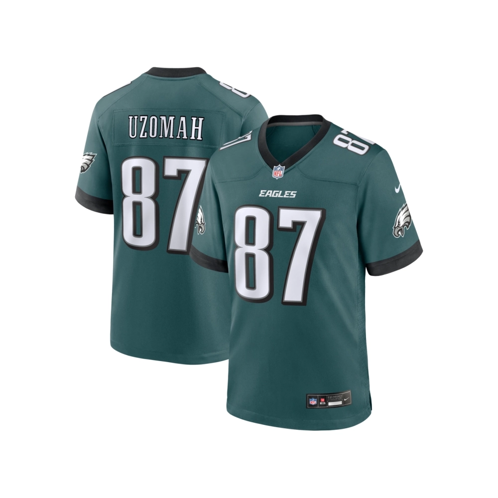 Mens Philadelphia Eagles C.J. Uzomah Midnight Green Team Game Jersey