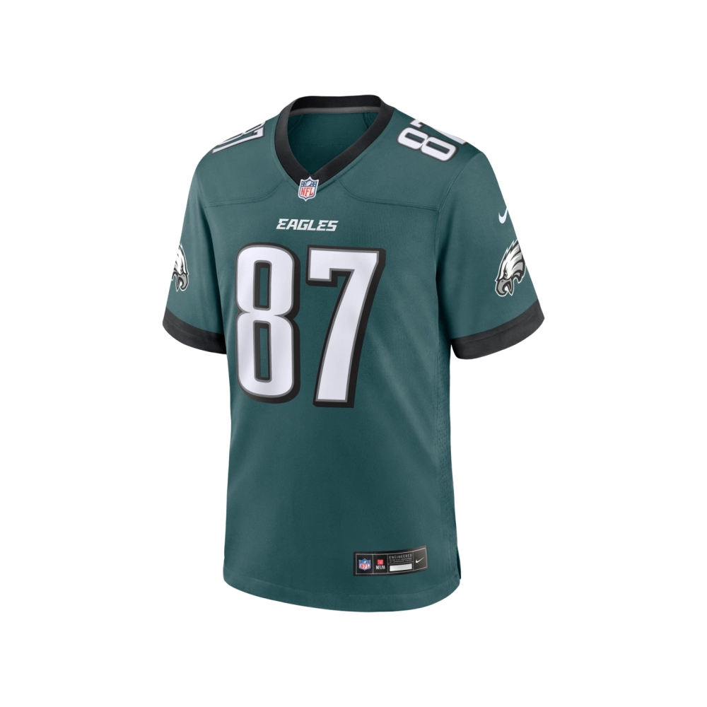 Mens Philadelphia Eagles C.J. Uzomah Midnight Green Team Game Jersey