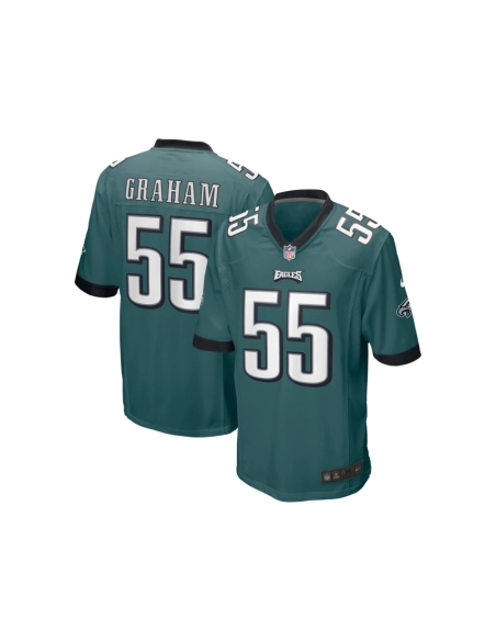 Mens Philadelphia Eagles Brandon Graham Midnight Green Game Jersey
