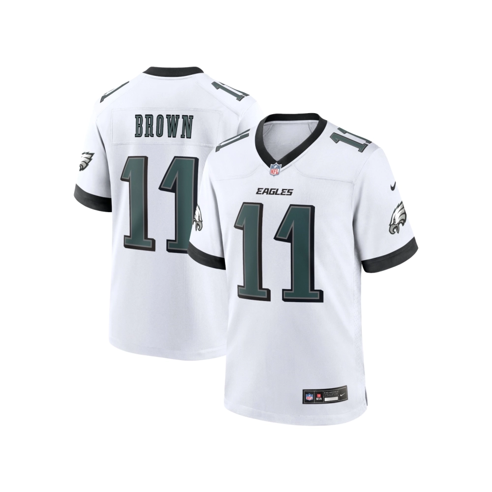 Mens Philadelphia Eagles A.J. Brown White White Game Jersey