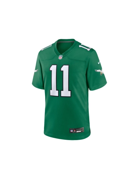Mens Philadelphia Eagles A.J. Brown Kelly Green Alternate Game Player Jersey