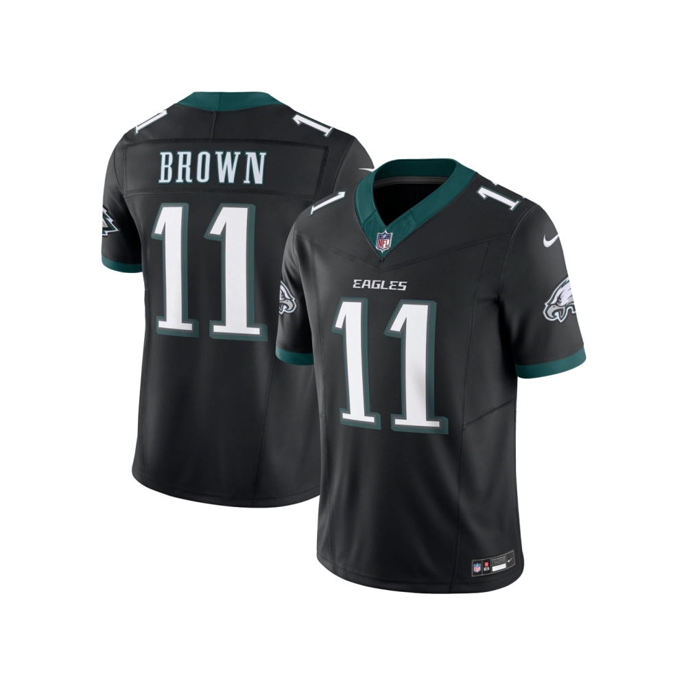 Mens Philadelphia Eagles A.J. Brown Black Alternate Vapor F.U.S.E. Limited Jersey