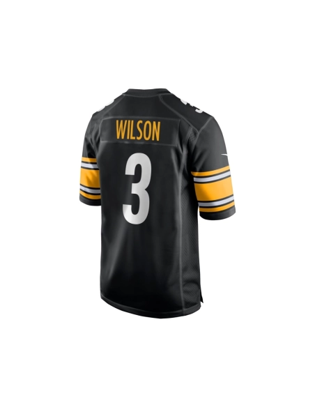 Mens Pittsburgh Steelers Russell Wilson Black Game Jersey