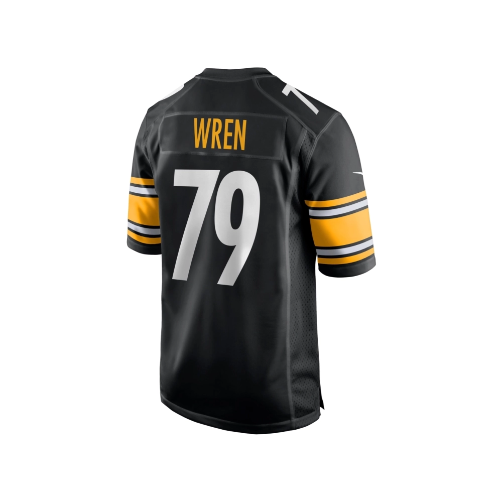 Mens Pittsburgh Steelers Renell Wren Black Game Jersey