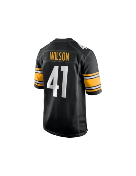 Mens Pittsburgh Steelers Payton Wilson Black 2024 NFL Draft Game Jersey