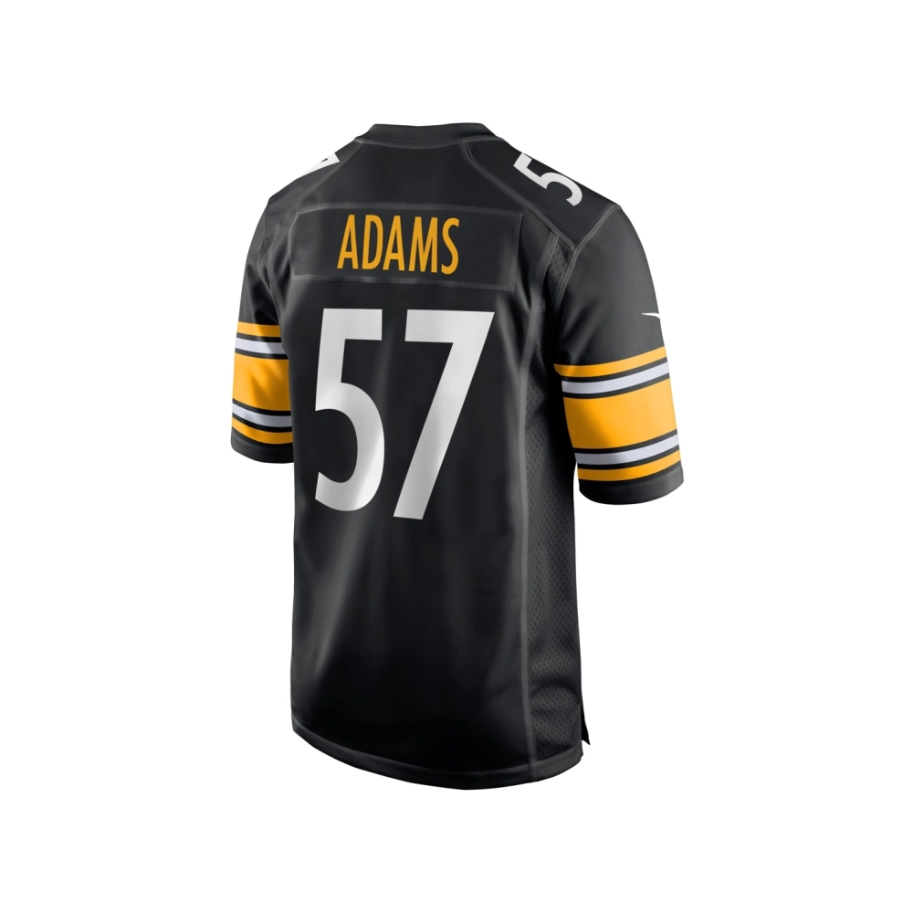 Mens Pittsburgh Steelers Montravius Adams Black Game Player Jersey