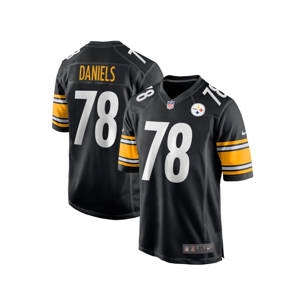 Mens Pittsburgh Steelers James Daniels Black Game Player Jersey