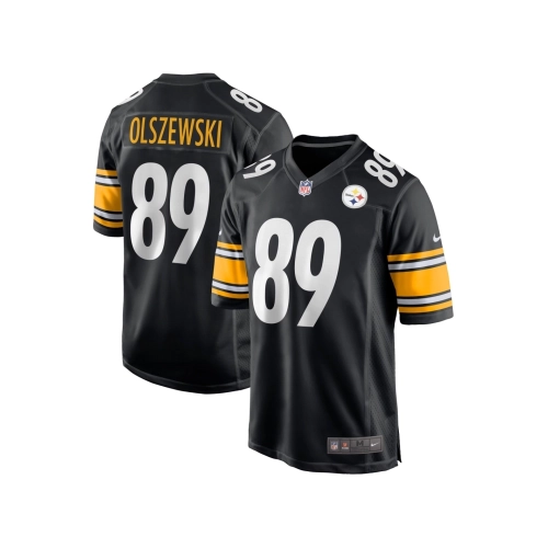 Mens Pittsburgh Steelers Gunner Olszewski Black Game Player Jersey