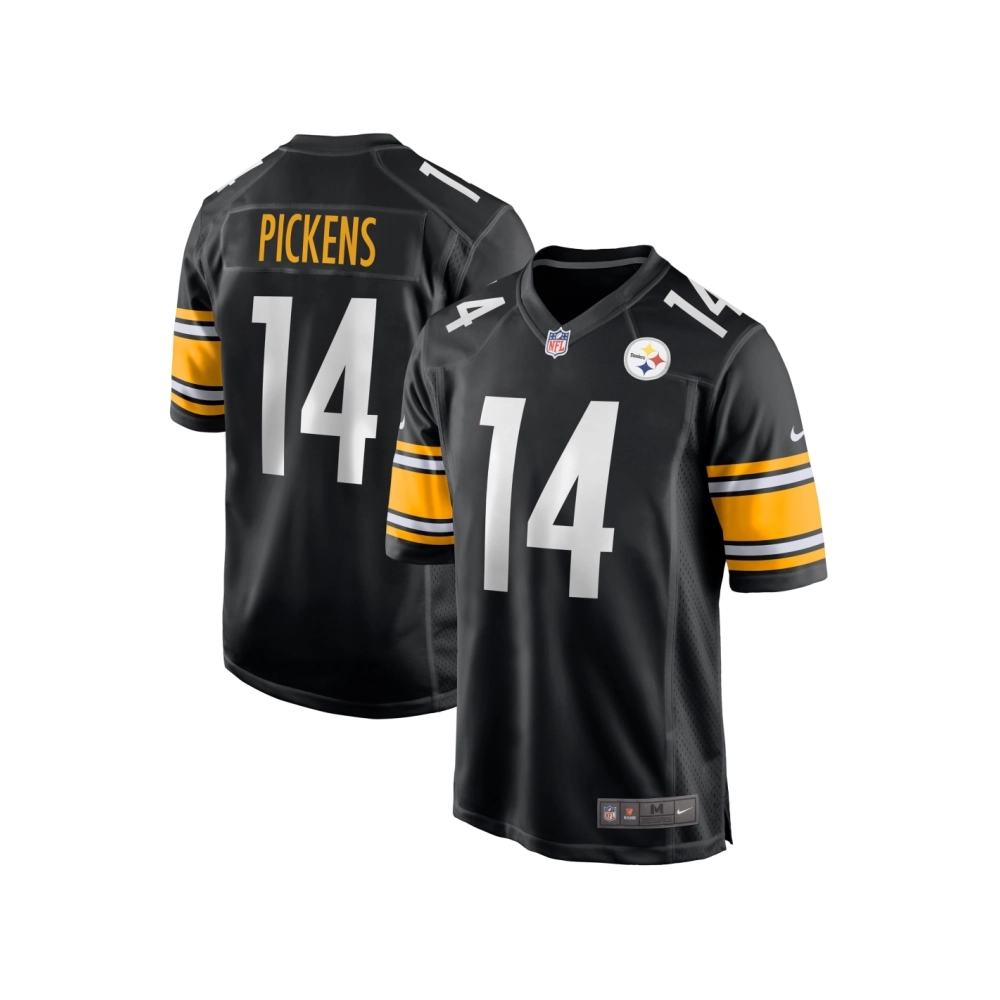 Mens Pittsburgh Steelers George Pickens Black Game Player Jersey