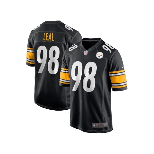 Mens Pittsburgh Steelers DeMarvin Leal Black Game Player Jersey