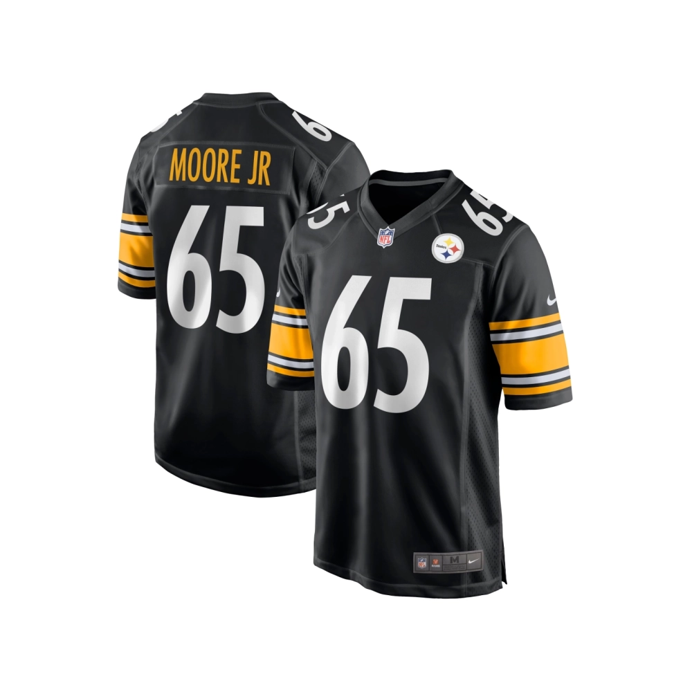 Mens Pittsburgh Steelers Dan Moore Jr. Black Game Jersey