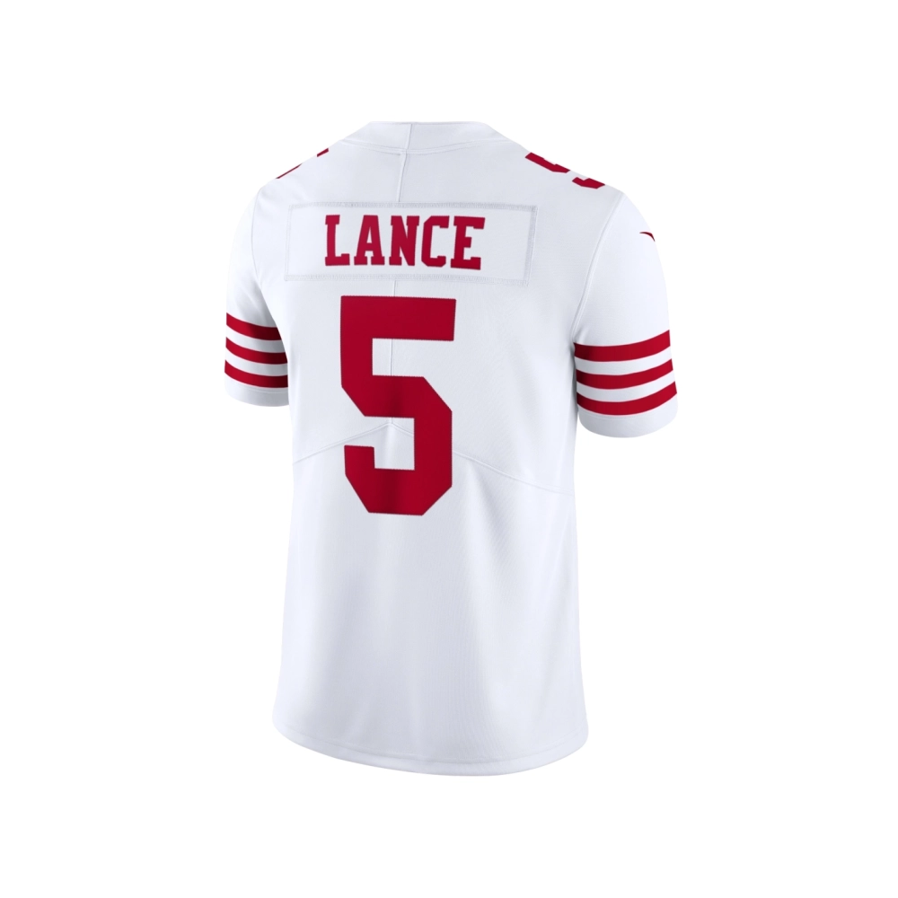 Mens San Francisco 49ers Trey Lance White Vapor Limited Jersey