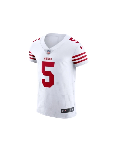 Mens San Francisco 49ers Trey Lance White Vapor Elite Jersey