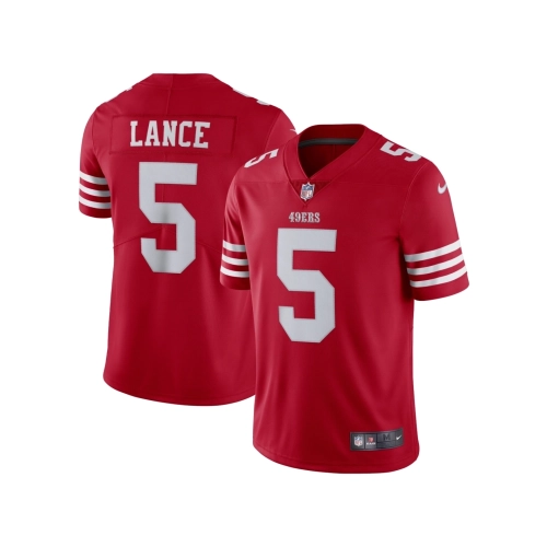 Mens San Francisco 49ers Trey Lance Scarlet Vapor Limited Jersey
