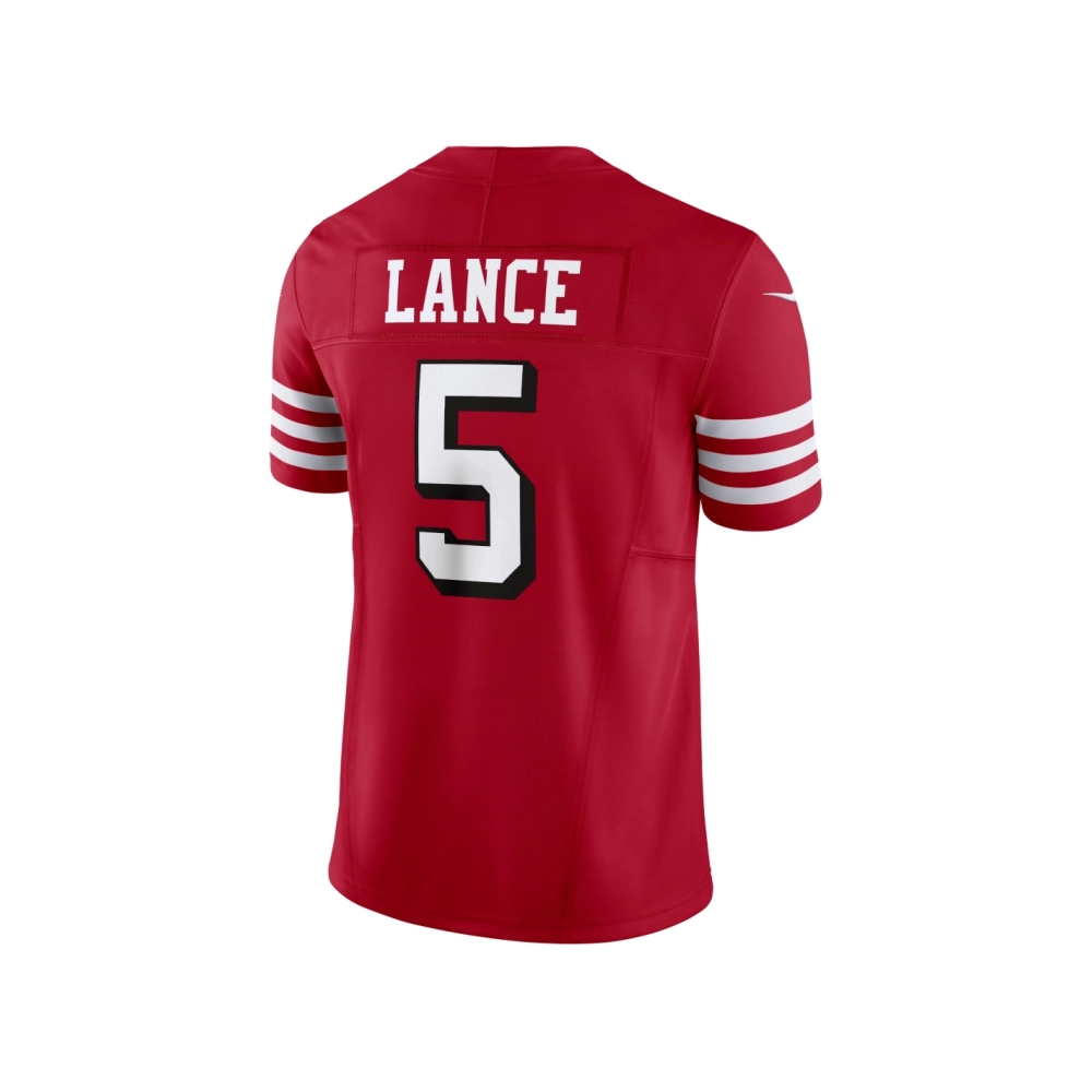 Mens San Francisco 49ers Trey Lance Scarlet Vapor F.U.S.E. Limited Jersey