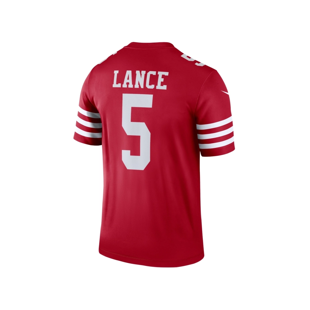 Mens San Francisco 49ers Trey Lance Scarlet Legend Jersey