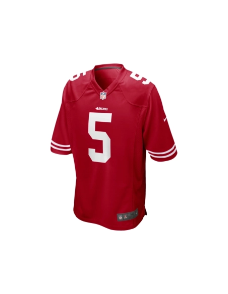 Mens San Francisco 49ers Trey Lance Scarlet Game Jersey