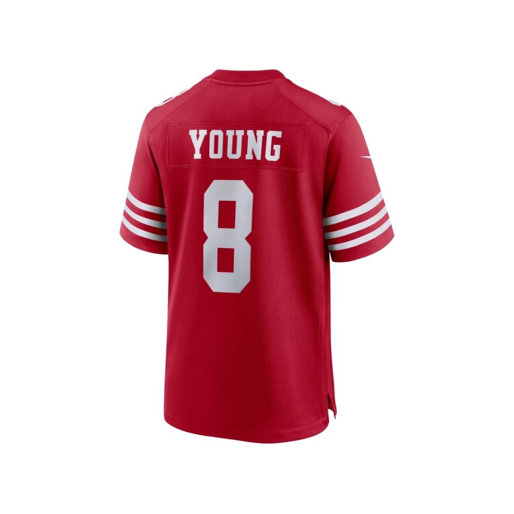 Mens San Francisco 49ers Steve Young Scarlet Retired Player Game Jersey
