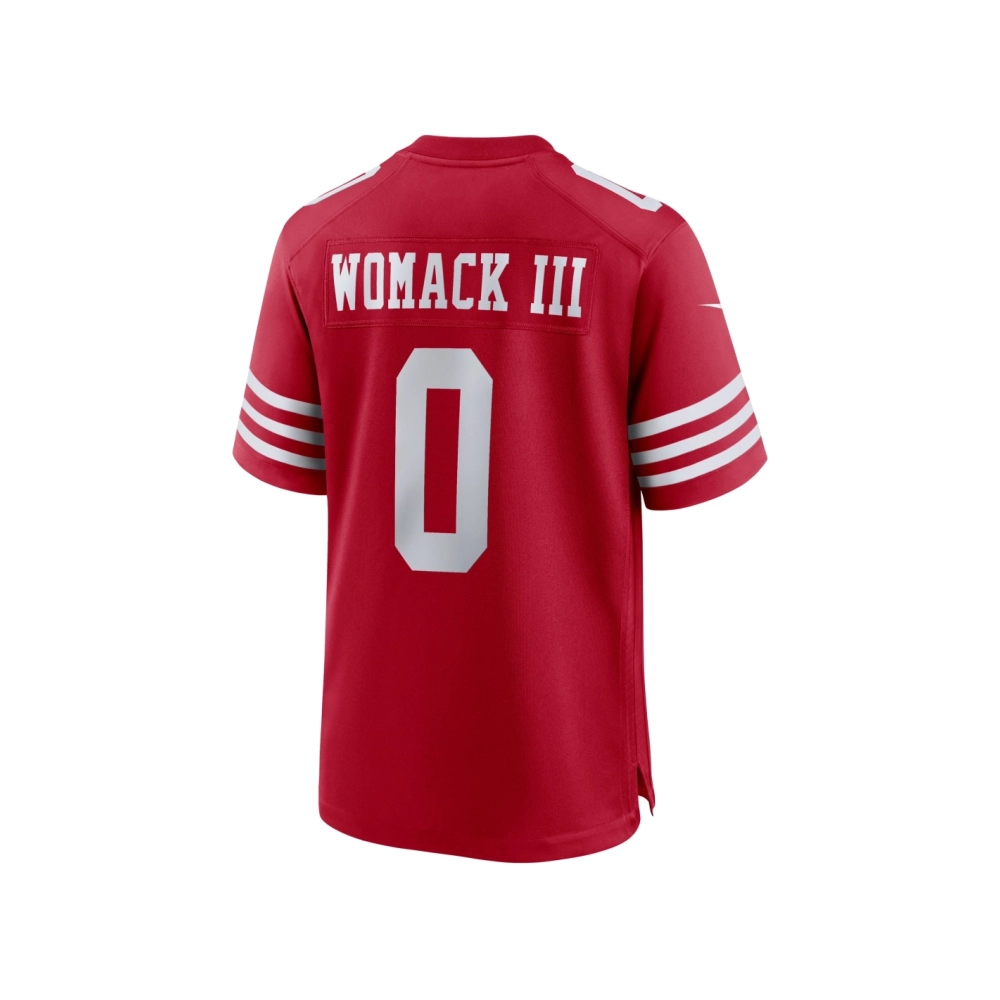 Mens San Francisco 49ers Samuel Womack III Scarlet Game Jersey