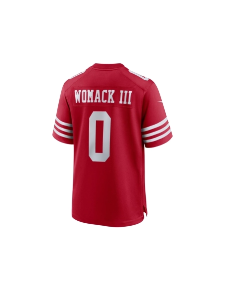 Mens San Francisco 49ers Samuel Womack III Scarlet Game Jersey