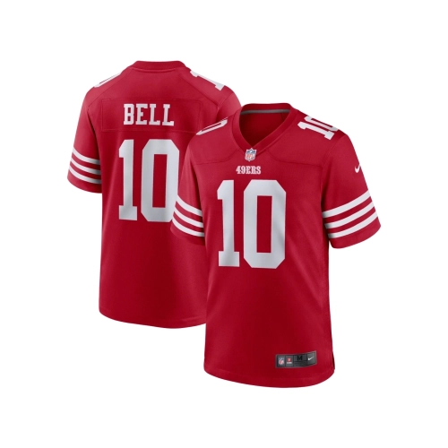 Mens San Francisco 49ers Ronnie Bell Scarlet Team Game Jersey