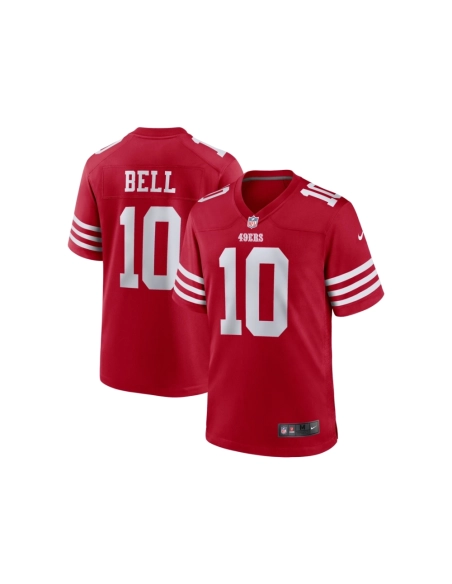 Mens San Francisco 49ers Ronnie Bell Scarlet Team Game Jersey