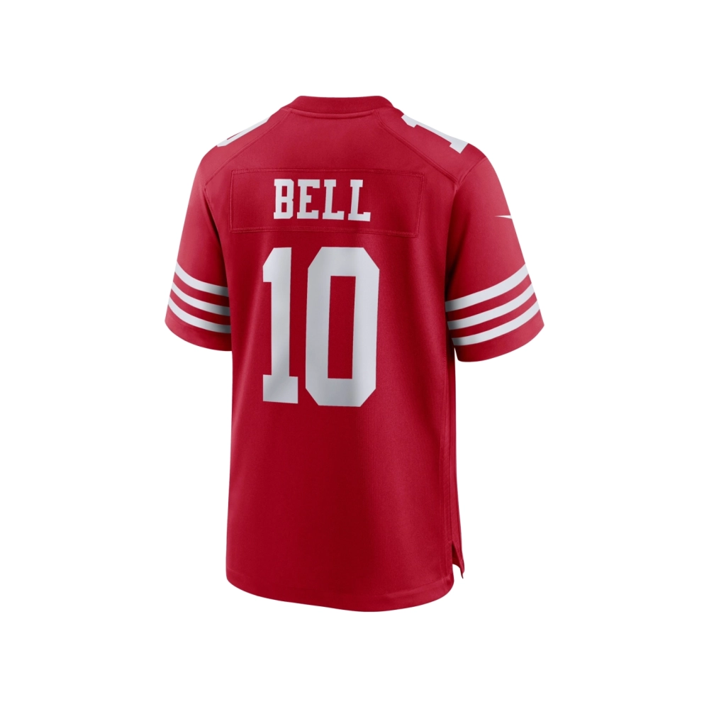 Mens San Francisco 49ers Ronnie Bell Scarlet Team Game Jersey