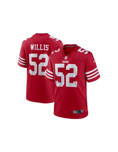 Mens San Francisco 49ers Patrick Willis Scarlet Retired Player Game Jersey