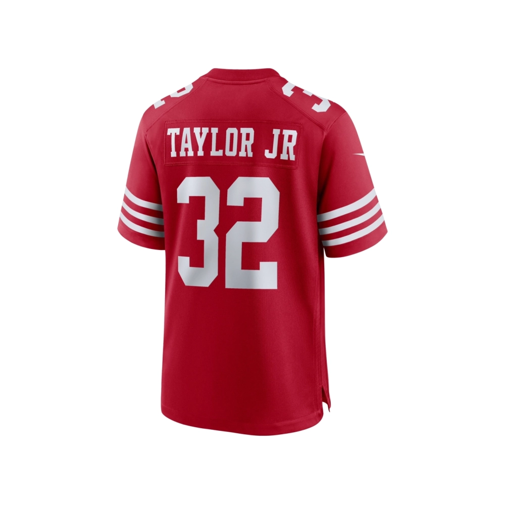 Mens San Francisco 49ers Patrick Taylor Jr. Scarlet Team Game Jersey