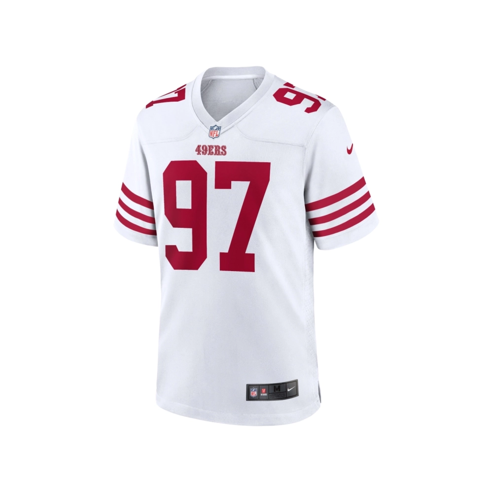 Mens San Francisco 49ers Nick Bosa White Player Game Jersey