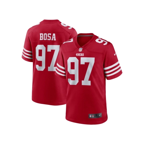 Mens San Francisco 49ers Nick Bosa Scarlet Team Game Jersey