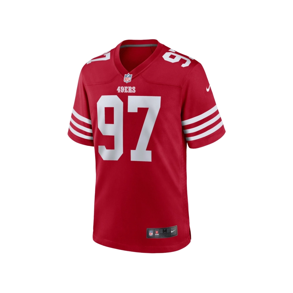 Mens San Francisco 49ers Nick Bosa Scarlet Player Game Jersey