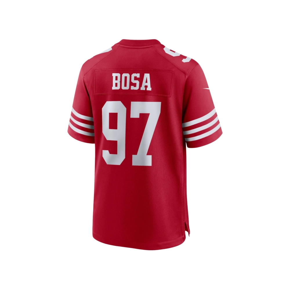 Mens San Francisco 49ers Nick Bosa Scarlet Player Game Jersey