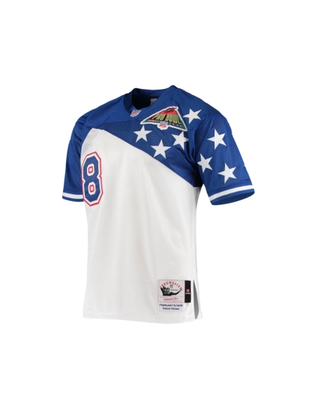 Mens San Francisco 49ers NFC Steve Young White Blue 1994 Pro Bowl Jersey