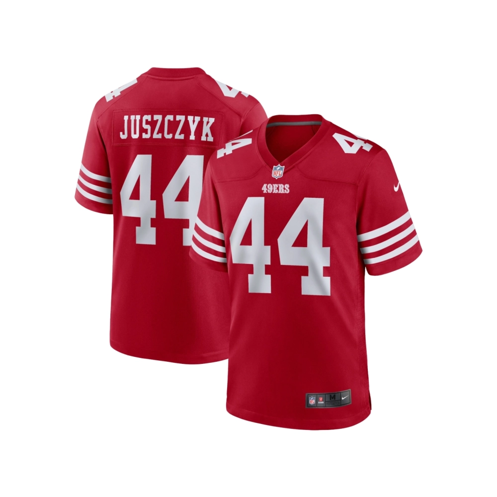 Mens San Francisco 49ers Kyle Juszczyk Scarlet Player Game Jersey
