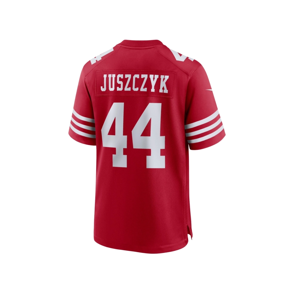 Mens San Francisco 49ers Kyle Juszczyk Scarlet Player Game Jersey
