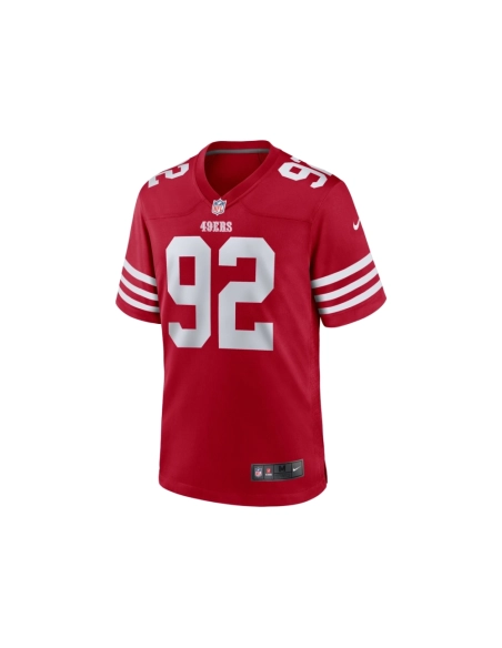 Mens San Francisco 49ers Jordan Elliott Scarlet Team Game Jersey